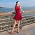 cheap Latin Dancewear-Latin Dance Dress Ruching Split Joint Women&#039;s Performance Sleeveless Modal Tulle