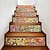 tanie Naklejki kafelkowe-6 sztuk naklejek na kafelki ścienne, usuwalne naklejki na schody, samoprzylepne płytki ceramiczne ze schodami, naklejki na schody z PCV, winylowe dekoracje do domu na schody Rozmiar: 18x100cm