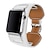 halpa Apple Watch-hihnat-1 pcs Yhteensopiva Apple  iWatch Series 8/7/6/5/4/3/2/1 / SE Nahkahihna Business-yhtye varten katson Älykello Hihna Ranneke Aito nahka Ylellisyys Bracelet