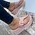 cheap Women&#039;s Slippers &amp; Flip-Flops-Women&#039;s Sandals Platform Sandals Solid Colored Platform Flat Heel Wedge Heel Round Toe PU Loafer Black Pink Red