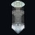 voordelige Unieke kroonluchters-moderne kristallen kroonluchter plafondlamp voor restaurant eetkamer woonkamer kolomvormige kristallen hangende lamp vierkante basis lichtpunt trap loft plafond hanglamp