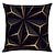 cheap Floral &amp; Plants Style-Cushion Cover 4PCS Soft Decorative Square Throw Pillow Cover Pillowcase 45 x 45 cm (18 x 18 Inch) Machine Washable Print Ginkgo Biloba Gold Faux Linen Cushion for Sofa Couch Bed Chair Black