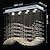 cheap Chandeliers-Crystal Chandelier Ceiling Light Luxury Wave Design 70cm Hot K9 Rectangle Hanging Lamp for Living Room Dining Room Crystal Chandelier Bar Island Cabinet Lamp Ceiling Pendant Lights