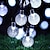Χαμηλού Κόστους LED Φωτολωρίδες-υπαίθρια ηλιακή λυχνία LED φωτός 7m 50leds φούσκα μπάλα ηλιακή εξωτερική αδιάβροχο κορδόνι φώτα ζεστό λευκό πολύχρωμα λευκά φώτα νεράιδα χριστουγεννιάτικο πάρτι γάμου κήπος διακοπές διακόσμηση φώτα