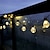 levne LED pásky-venkovní globus řetězová světla solární led svatební světla 6m-30bulbs 5m-20bulbs zahradní terasa svatební světla vodotěsná pro uspořádání vánočních večírků girlanda terasová dekorační lampa