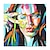 billige Personmalerier-oljemaleri håndmalt abstrakt figur popkunst veggkunst hjem dekorasjon rullet lerret ingen ramme ustrakt