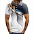 tanie męskie polo zapinane na guziki-Męskie Koszulka polo Koszula tenisowa Koszula golfowa 3D Wzory graficzne Podłużna Kołnierz Biały Fioletowy Zielony Szary Druk 3D Dom Urodziny Krótki rękaw Przycisk w dół Odzież Poliester Moda