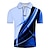 voordelige herenpolo&#039;s met knopen-Voor heren POLO Shirt Tennisshirt Golfshirt Grafische prints Lineair Kraag Lichtgroen Rood Groen Grijs 3D-afdrukken Straat Casual Korte mouw Button-omlaag Kleding Modieus Stoer Casual