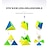 abordables Cubos mágicos-qiyi 4x4 pirámide sin adhesivo cubo mágico qiyi master pyraminx speed cube