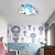cheap Ceiling Lights-52.5 cm Circle Design Flush Mount Lights Metal Acrylic Artistic Style Novelty Animal Pattern Painted Finishes Artistic LED 220-240V / CE Certified
