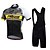 abordables Ensembles de vêtements pour hommes-21Grams Homme Maillot et Cuissard Avec Bretelles Velo Cyclisme Manches Courtes VTT Vélo tout terrain Vélo Route Noir Vert Violet Vélo Cuissard Short Cuissard à bretelles Maillot Silicone Polyester La