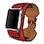 baratos Pulseira para Apple Watch-1 pcs Compatível com Apple  iWatch Series 8/7/6/5/4/3/2/1 / SE Pulseira de Couro Banda de negócios para eu assisto Relógio inteligente Alça Pulseira Couro Legitimo Luxo pulseira