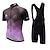 cheap Men&#039;s Clothing Sets-Miloto Men&#039;s Cycling Jersey with Bib Shorts Short Sleeve Mountain Bike MTB Road Bike Cycling Black White Yellow Gradient Plaid Checkered Bike Clothing Suit 3D Pad Breathable Quick Dry Reflective