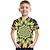cheap Boy&#039;s 3D T-shirts-Boys T shirt Short Sleeve T shirt Tee Graphic Color Block Optical Illusion 3D Print Active Sports Streetwear Polyester Rayon Kids 3-12 Years 3D Printed Graphic Shirt
