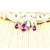 billige Halskjeder-krystall smykker engros Yiwu små smykker hot selger krystall halskjede ørering sett-flytende