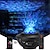 billige Projektorer-led galakse projektor nattlys havbølgeprojeksjon med bluetooth musikkhøyttaler 8w led 10 farger 21 lysmoduser lysstyrkenivåer justerbar med fjernkontroll