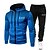cheap New In-Men&#039;s 2 Piece Full Zip Tracksuit Sweatsuit Casual Athleisure 2pcs Winter Long Sleeve Moisture Wicking Breathable Soft Fitness Gym Workout Running Active Training Jogging Sportswear Polka Dot Jacket