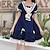 cheap Lolita Dresses-Lolita Cute Dress Women&#039;s Japanese Cosplay Costumes Royal Blue Solid Colored