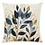 cheap Floral &amp; Plants Style-4PCS Plant Throw Pillow Cover Gold Blue Teal Soft Decorative Cushion Case Pillowcase Bedroom Superior Quality Machine Washable Cushion for Livingroom Sofa Couch Bed Chair