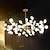 billiga Ljuskronor-led taklampa ljuskrona svart guld 18/30/36/45/54 huvuden sputnik design metall sputnik målade ytbehandlingar modern nordisk stil 110-240v