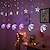 cheap LED String Lights-Ramadan Eid Lights 1pc Moon Star LED Curtain Lights EU US Plug Christmas Fairy Garlands Outdoor LED Twinkle String Lights Holiday Festival Decoration