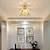 billige Loftslys-led mini loftslampe veranda lys korridor lys sort guld 20 cm metal vintage stil nyhed malet finish traditionel klassisk nordisk stil 110-120v 220-240v