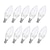 abordables Ampoules Bougies LED-Ampoule candélabre à bougie 6w, 10 pièces, 5 pièces, 600lm, e14, c37, 20 perles, smd 2835, 60w, équivalent halogène, blanc chaud et froid, 110-240v
