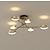 baratos Luzes de teto reguláveis-luz de teto led luz regulável moderna ouro preto círculo design 75 cm luzes de montagem embutida led de alumínio estilo nórdico 220-240v