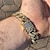 cheap Men&#039;s Bracelets-Men&#039;s Chain Bracelet Wide Bangle Link / Chain Vertical / Gold bar Punk Fashion Classic Trendy Rock Rhinestone Bracelet Jewelry Gold / Silver For Party Street Gift