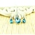 billiga Halsband-kristall smycken grossist Yiwu små smycken heta säljande kristall halsband örhängen set-flytande