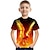 preiswerte 3D-T-Shirts für Jungen-Jungen 3D Graphic Tier Phönix T-Shirt Kurzarm 3D-Druck Sommer Aktiv Fantasie Polyester Kunstseide kinderkleidung 3-12 Jahre