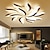 Χαμηλού Κόστους Φώτα Οροφής με Dimmer-Έλεγχος εφαρμογής φωτός κρεβατοκάμαρας led με φωτιστικό οροφής με ακρυλικό φωτιστικό οροφής, μοναδικό μινιμαλιστικό σχέδιο λουλουδιών ac220v ac110v