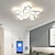 preiswerte Dimmbare Deckenleuchten-LED-Deckenleuchte weiß moderne nordische Stern Design Meteorschauer LED Schlafzimmer Licht App-Steuerung mit stufenlosem Dimmen oder Aus / Ein-Steuerung dreifarbige Acryl-Deckenleuchte einzigartige