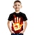 levne chlapecká 3D trička-Chlapecké tričko Krátký rukáv Tričko Barevné bloky Duhová 3D tisk 3D tisk Sportovní Šik ven Základní Polyester Škola Venkovní Denní Děti 3-12 let 3D tištěná grafika Košile