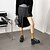 cheap Lolita Shoes-Women&#039;s Lolita Shoes Platform Round Toe PU Synthetics Loafer Black