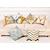 cheap Home &amp; Garden-Set of 6 Geometric Antler Faux Linen Square Decorative Throw Pillow Cases Sofa Cushion Covers  Home Sofa Decorative Outdoor Cushion for Sofa Couch Bed Chair