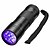 abordables Lampes d&#039;extérieur-Eclairage LED Lampes de poche Lumière Noir Lampe Torche UV Imperméable LED Lampe 5mm 12 Émetteurs 1 Mode Imperméable Camping / Randonnée / Spéléologie Usage quotidien Chasse Noir