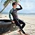 cheap Wetsuits, Diving Suits &amp; Rash Guard Shirts-Men&#039;s UV Sun Protection UPF50+ Breathable Rash Guard Rash guard Swimsuit Long Sleeve 3-Piece Diving Suit Swimsuit Floral Patchwork Swimming Diving Surfing Water Sports Autumn / Fall Spring Summer