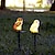 cheap Pathway Lights &amp; Lanterns-Outdoor Garden Lights LED Owl Pathway Lights Resin Waterproof Decorations Path Lawn Lamp LED Landscape Lamp for Garden Patio Aisle Decoration LED Solar Garden Light