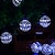 cheap LED String Lights-Solar String Light LED Outdoor Light Moroccan Ball Garden Light Waterproof 10M-50LED 7M-30LED 5M-20LED Globe Fairy String Light Orb Lantern Christmas Lighting for Outdoor Wedding Party Home Decoration