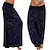 billige Yoga bukser og blomstrere-kvinders haremsbukser brede ben mavedans yoga fitnessbukser bloomers underdele grafisk mønstret print lyseblå marineblå søgrøn vinter plus størrelse sport aktivt tøj mikroelastik løst