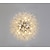 billige Lysekroner-led anheng lys krystall lysekrone 9-lys krom fyrverkeri moderne sputnik lysekrone anheng lysarmatur for stue spisestue og soverom