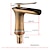 cheap Faucet Sets-Antique Bronze Brass Faucet Set,Waterfall Antique Bronze Deck Mounted Single Handle One Hole Bath Taps with Hot and Cold Switch and Drain