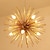 tanie Żyrandole-Wisiorek led light kryształowy żyrandol 9-light fajerwerki nowoczesny żyrandol sputnik wisiorek oprawa oświetleniowa do salonu jadalnia i sypialnia