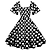 levne 50. léta 20. století-retro vintage koktejlové šaty z 50. let 20. století vintage šaty šaty s plandavými šaty délka ke kolenům dámský úzký střih čtvercový výstřih do výstřihu normální karnevalové ležérní šaty šaty pro