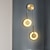 abordables Apliques de pared para interior-Lightinthebox-Lámpara de pared led para mesita de noche, luz de pared de cobre para sala de estar, dormitorio, oro nórdico moderno, 110-120v, 220-240v, 10w