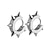 voordelige Trendy sieraden-Rvs Hoop Oorbellen Voor Mannen Vrouwen 18 K Vergulde Hypoallergeen Manchet Oorbellen Hoop Huggie Oor Piercings Zilver