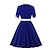 זול תחפושות מהעולם הישן-רטרו וינטג&#039; שנות החמישים שמלת וינטג&#039; שמלת קוקטייל שמלת נדנדה שמלת מתנפנפת שמלת מסיבות/ערב לנשים