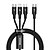 povoljno Lughtning kabeli-BASEUS Mikro USB Lightning USB C Kabel 3 u 1 U obliku pletenice Velika brzina 5 A 1.5M (5ft) Najlon Za Xiaomi Huawei OnePlus Privjesak za mobitel