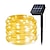 ieftine Fâșii LED-lumini solare de exterior 12m 7m alimentate cu energie solară ip65 cablu tuburi de iluminat iluminat exterior lumini flexibile impermeabile zână 50/100 leduri pentru grădină curte gard gazon decor